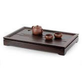 栗色觀山月竹茶盤 49.5*33.8*6.5cm